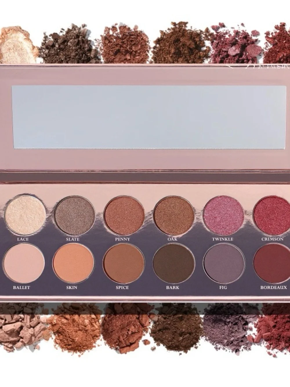 Girlactik The Essential Eyeshadow Palette - 12 Shade Makeup Set (Pink/Rose)